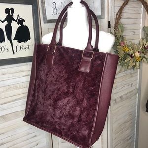 Dennis Basso Home Faux Fur Overnight Bag